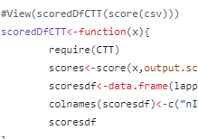 R scoring Git repo